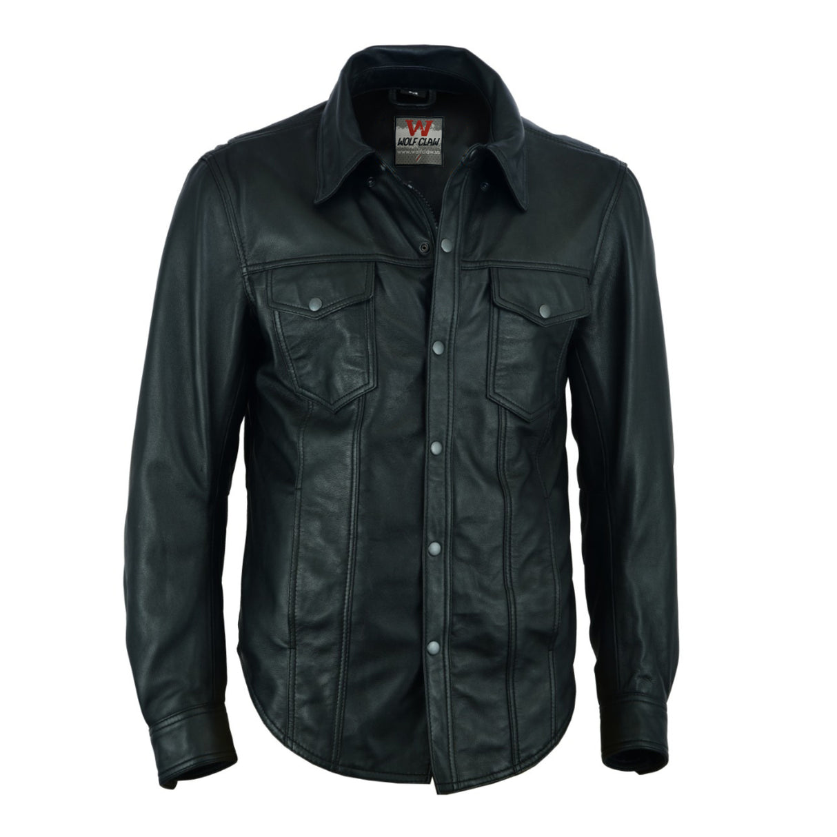 Western Lightweight Motorcycle Soft Leather Shirt