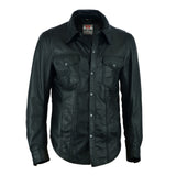 Western Lightweight Motorcycle Soft Leather Shirt