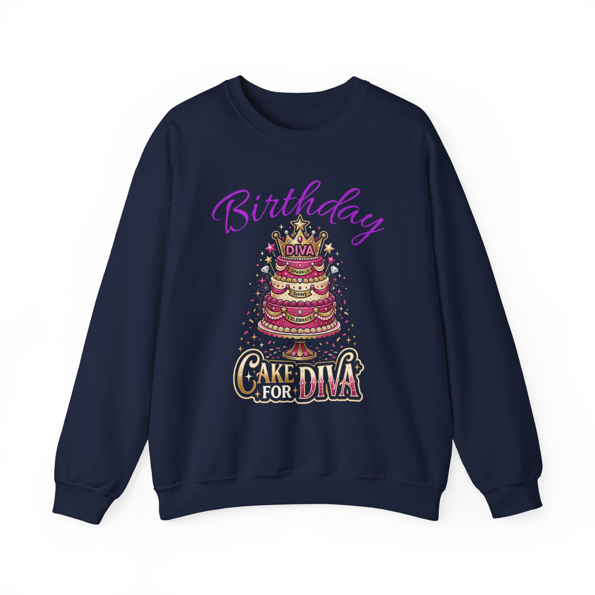 Birthday Cake Diva Sweatshirt Printify