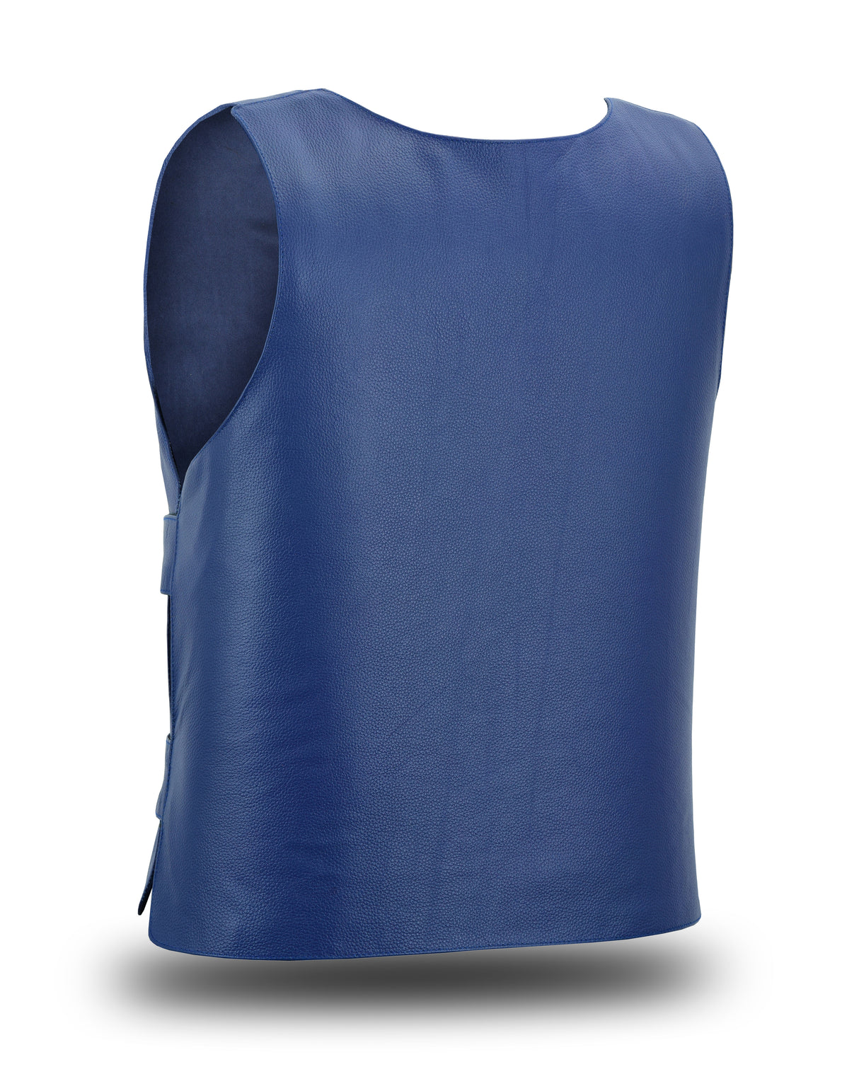 Navy Blue bulletproof Style Motorcycle Club Leather Women's Vest