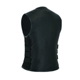 Women's Black SWAT Team & Bulletproof Style Leather Vest