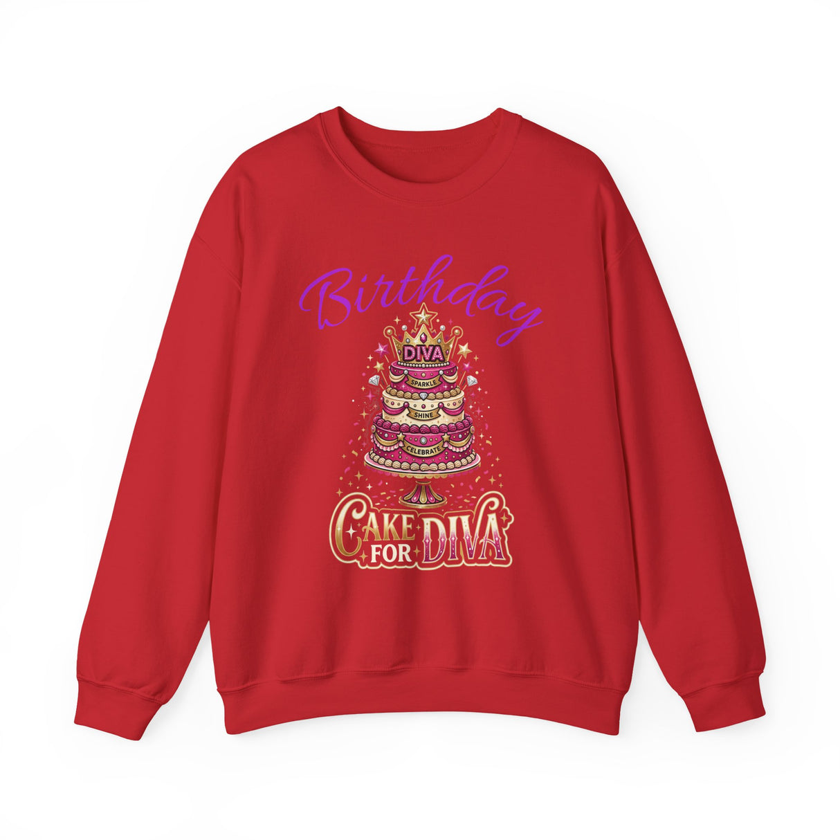 Birthday Cake Diva Sweatshirt Printify