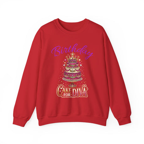 Birthday Cake Diva Sweatshirt Printify