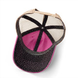 Women's Washed Mesh-Back Cap She Rides Wild Embroidered