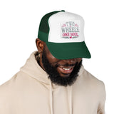 Trucker Hat – Two Wheels One Soul Motorcycle Foam Cap Printify
