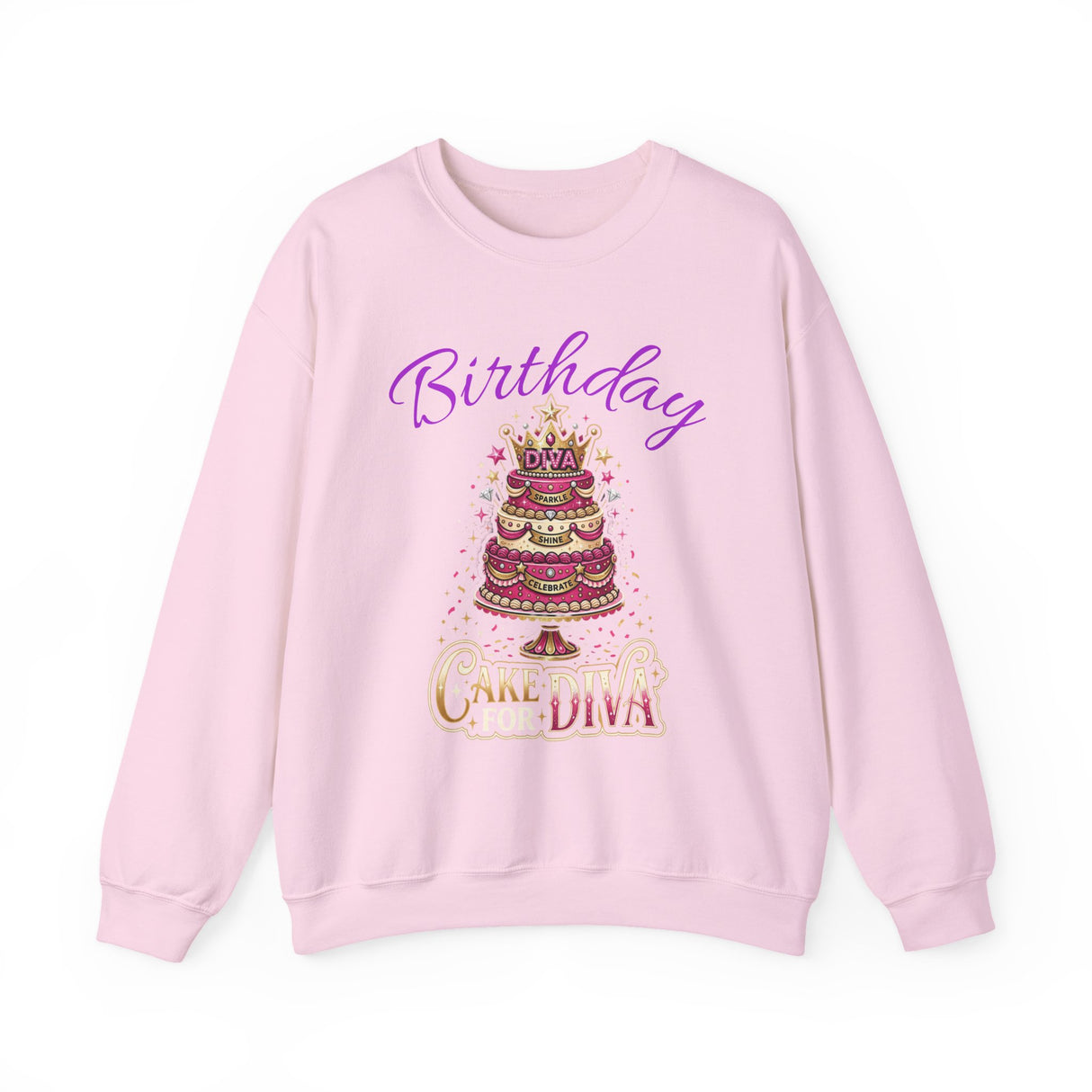 Birthday Cake Diva Sweatshirt Printify