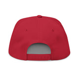 Motor Girl Embroidered Flat Bill Cap — Women's Biker Snapback Hat
