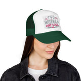 Trucker Hat – Two Wheels One Soul Motorcycle Foam Cap Printify