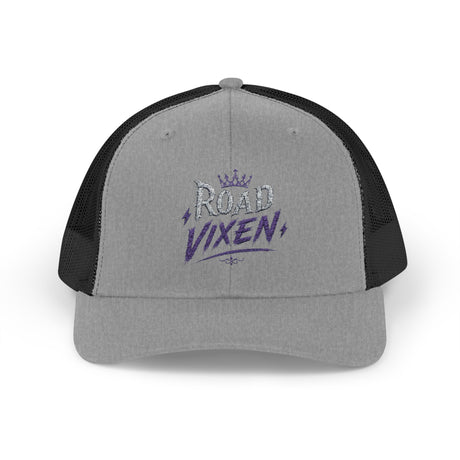 Road Vixen Trucker Cap — Retro Crown Snapback Mesh Hat