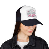 Trucker Hat – Two Wheels One Soul Motorcycle Foam Cap Printify