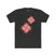 Black crew tee with pink and coral flower graphic on front