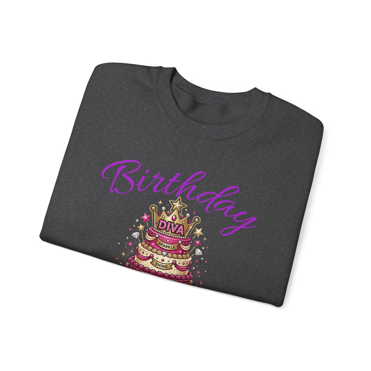 Birthday Cake Diva Sweatshirt Printify