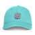 Throttle Queen Embroidered Cap — Vintage Coastal Washed Baseball Hat Printify