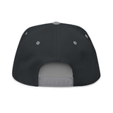 Motor Girl Embroidered Flat Bill Cap — Women's Biker Snapback Hat