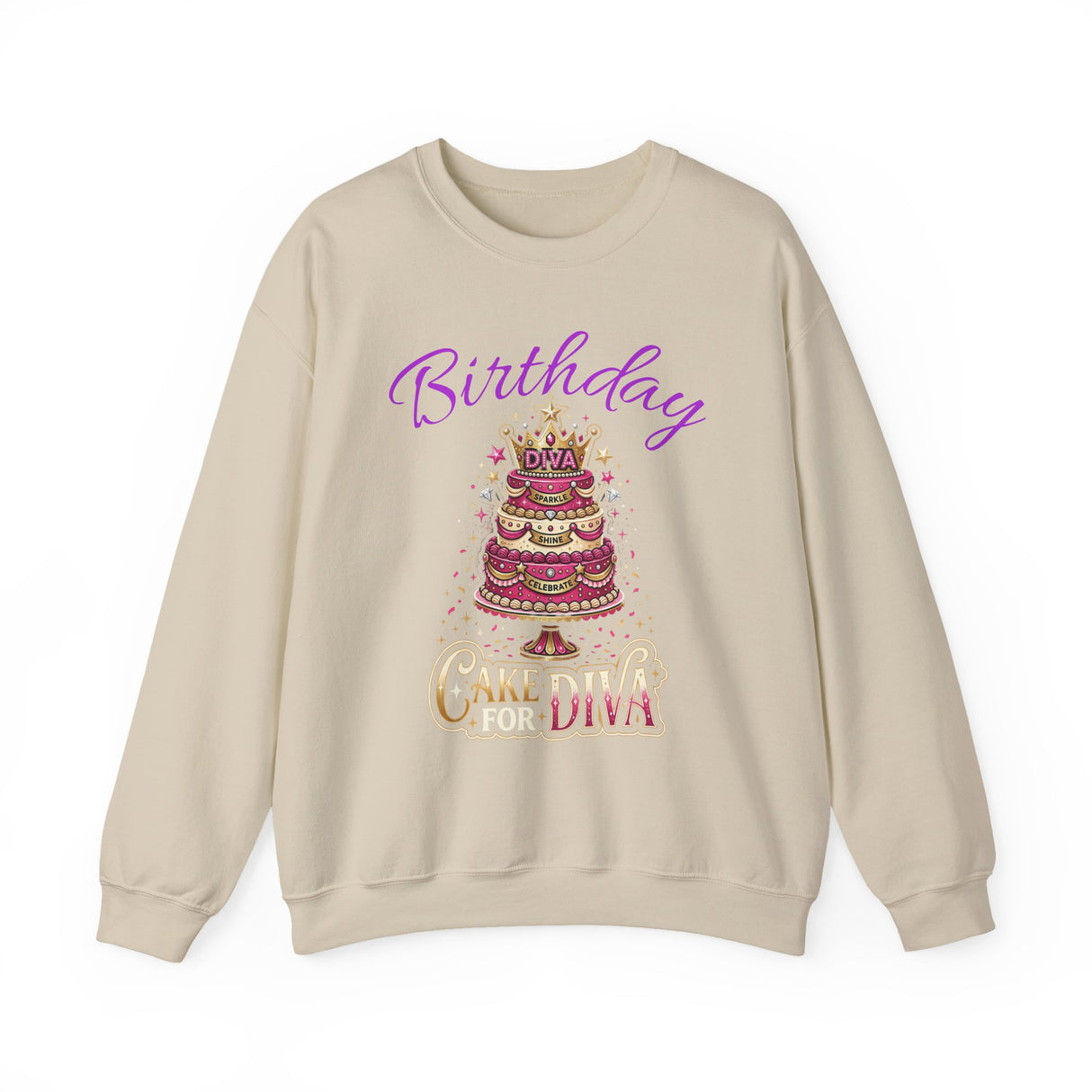 Birthday Cake Diva Sweatshirt Printify