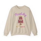 Birthday Cake Diva Sweatshirt Printify