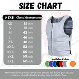 Men's Grey Bullet Proof Style Leather Vest.