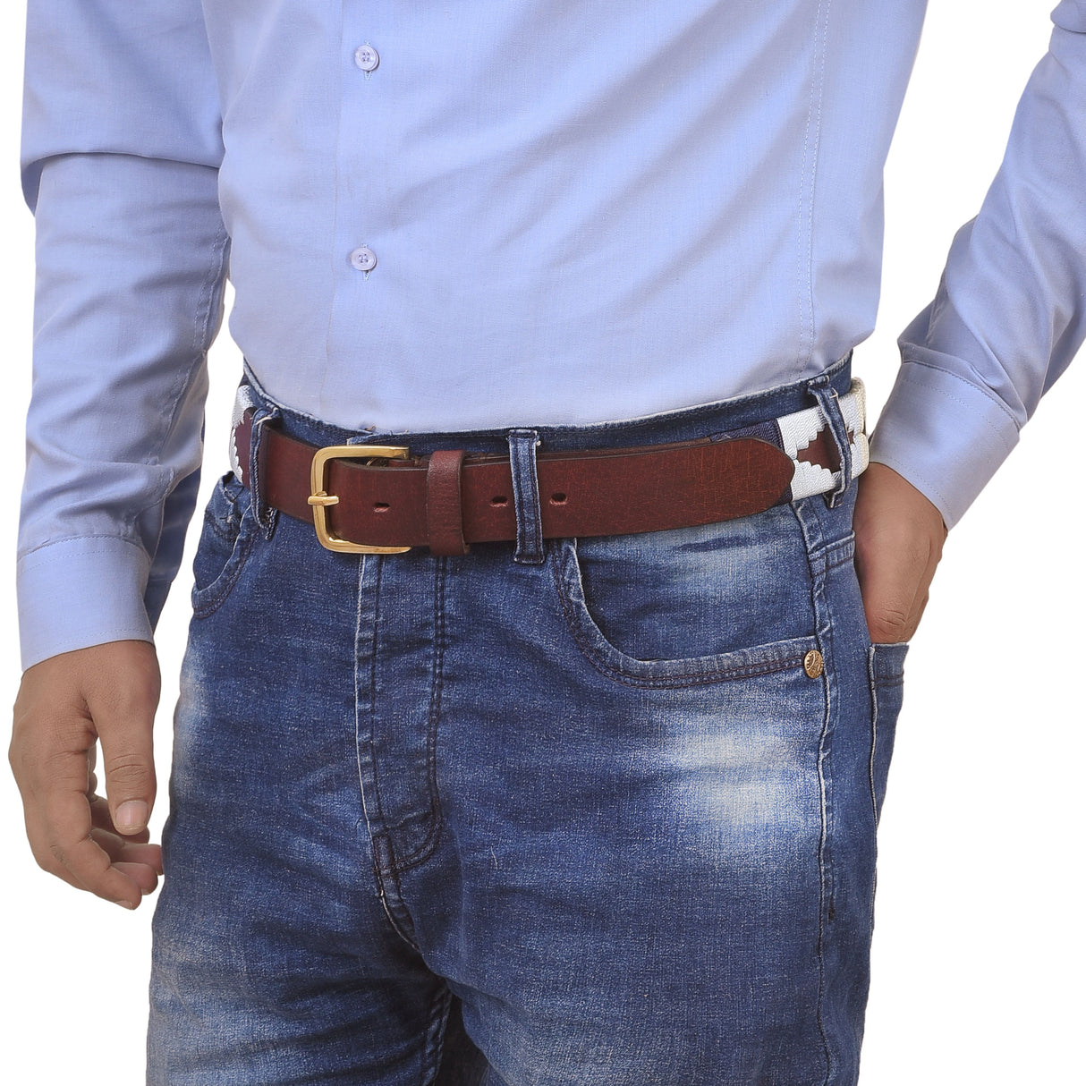 Bikers Hand Embroidered Polo Leather Gaucho Belts (LOPEZ)