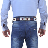 Bikers Hand Embroidered Polo Leather Gaucho Belts (LOPEZ)