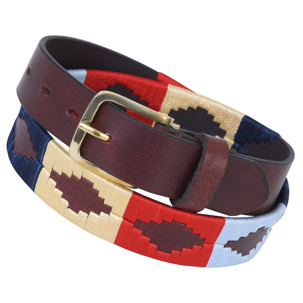 Bikers Hand Embroidered Polo Leather Gaucho Belts (MARDEL)