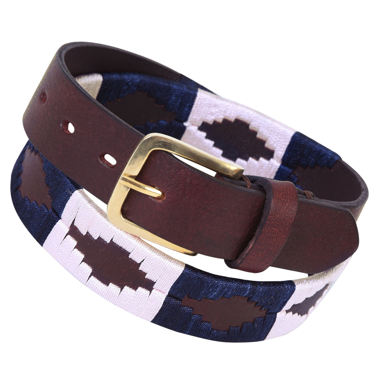 Bikers Hand Embroidered Polo Leather Gaucho Belts (SANTA-FE)