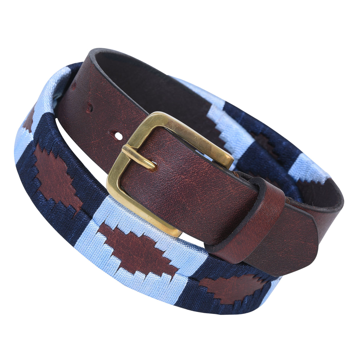 Bikers Hand Embroidered Polo Leather Gaucho Belts (ROSARIO)