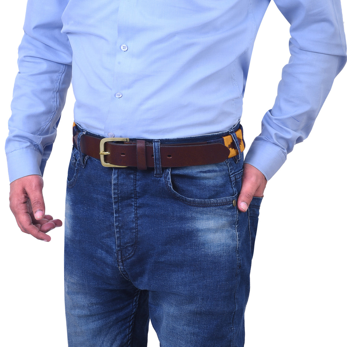 Bikers Hand Embroidered Polo Leather Gaucho Belts (SALTA)