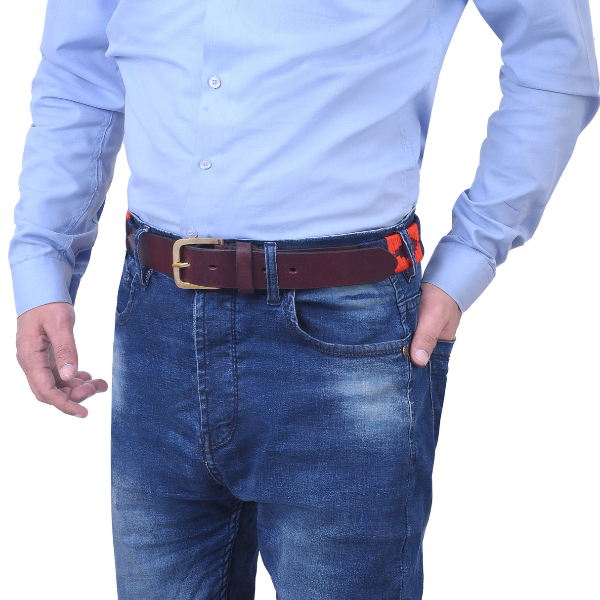 Bikers Hand Embroidered Polo Leather Gaucho Belts (TUCUMAN)