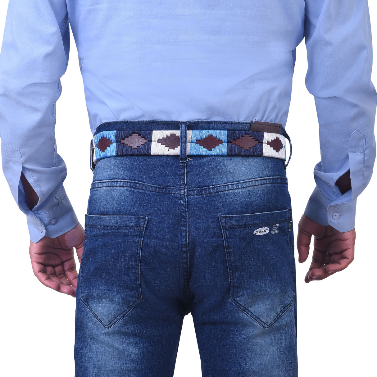 Bikers Hand Embroidered Polo Leather Gaucho Belts (LA-PLATA)