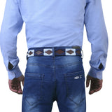 Bikers Hand Embroidered Polo Leather Gaucho Belts (ROSARIO)