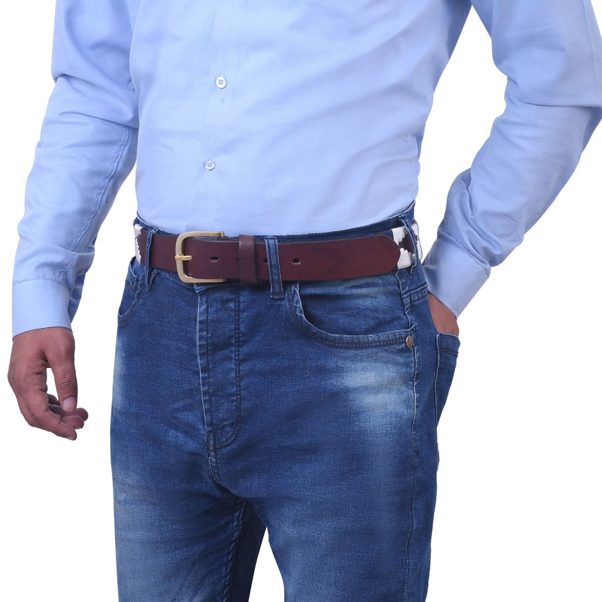 Bikers Hand Embroidered Polo Leather Gaucho Belts (ALISON)