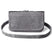 WC15108 Gray Studded Buffalo hide Leather Hip Clip Purse Bag | Women Waist Fanny Pack Motorcycle - Leather bags - Front View