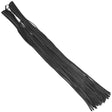 WC6202NKD Naked Leather Motorcycle Clutch Cover Lever Wrap Cover with Fringe 20” Black (Set of 2 - Right/Left) - Front View