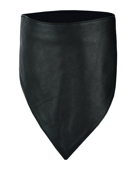 Motorcycle Leather Half Face Mask – Cow Leather Balaclava | UV, Wind & Dust Protection - face masks - Front View
