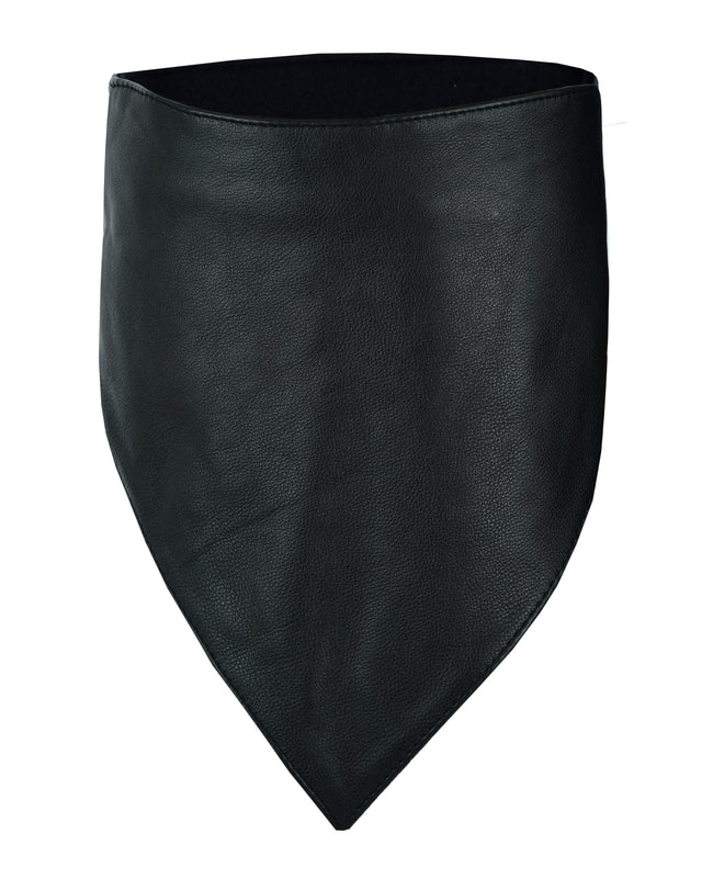 Motorcycle Leather Half Face Mask – Cow Leather Balaclava | UV, Wind & Dust Protection - face masks - Front View