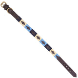 Handmade Adjustable Artisan Embroidered Dog Collar, Western Genuine Leather Pet Collar