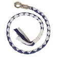 Leather "Get Back" Whip for Motorcycles  MP7900-WHITE/BLUE - Front View