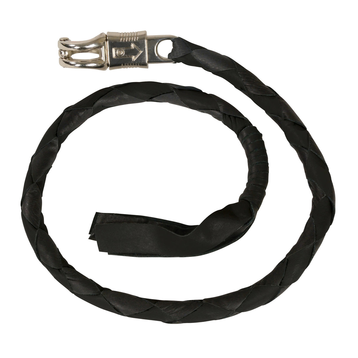 Black Biker Leather Heavy Duty Get Back Whip Made of Cow Leather