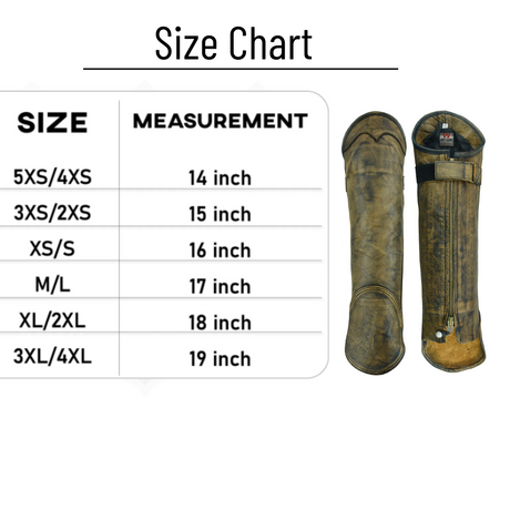 Brown Gaiter Short Legging Beige Brown Chap