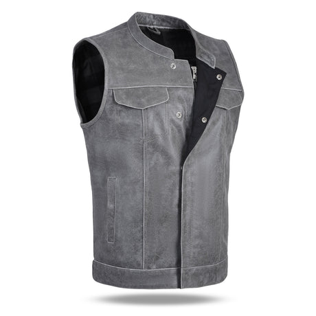 Men's  Anarchy Motorcycle Biker Club Concealed Carry Outlaws Leather Vest