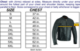 Men's ‘Crossover’ Black Leather Lightweight MC Jacket