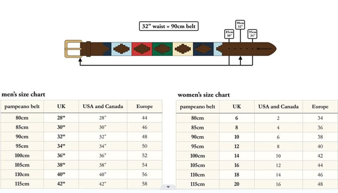 Bikers Hand Embroidered Polo Leather Gaucho Belts (SANTA-FE)