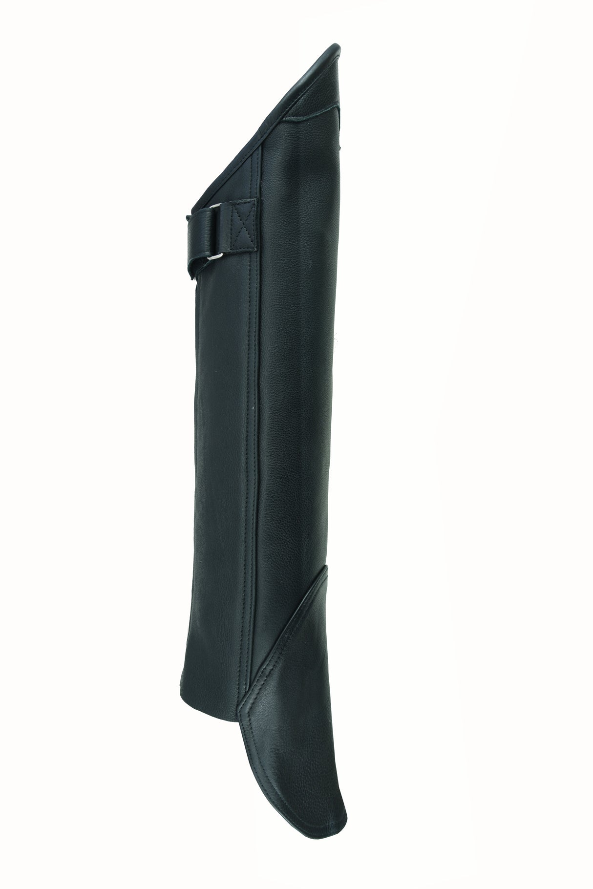 Gaiter Short Legging Premium Black Leather Chap-NKD Black