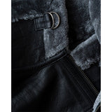 Genuine Sheepskin Leather RAF Flight Aviator B3 Bomber Jacket With Fur Wool Lining