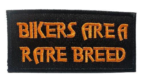WCEP03 BIKER ARE A RARE BREED MOTORCYCLE EMBROIDERY PATCH IRON ON PATCH SEW3.8 X 1.7	7