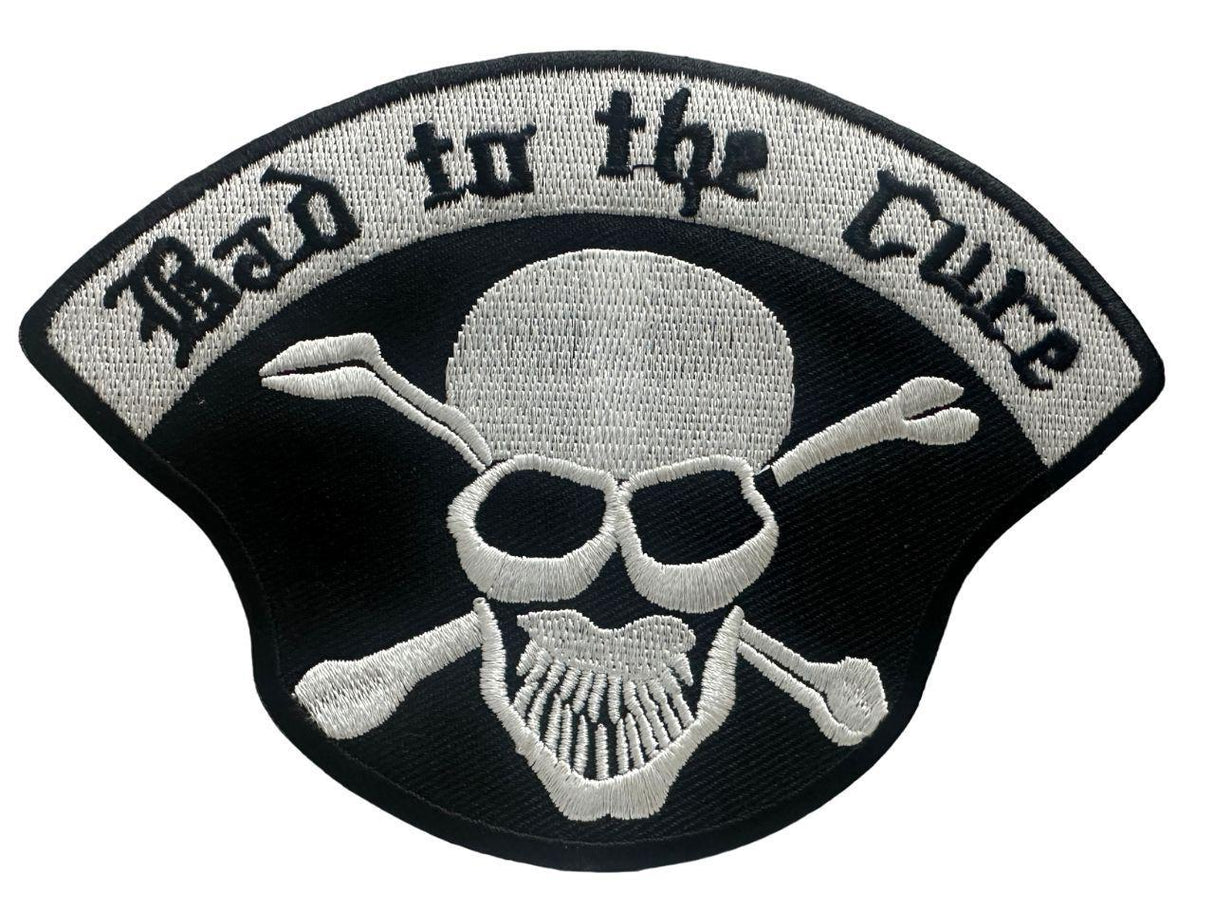 WCEP11 BAD TO THE CURE MOTORCYCLE BIKER PATCH IRON ON PATCH