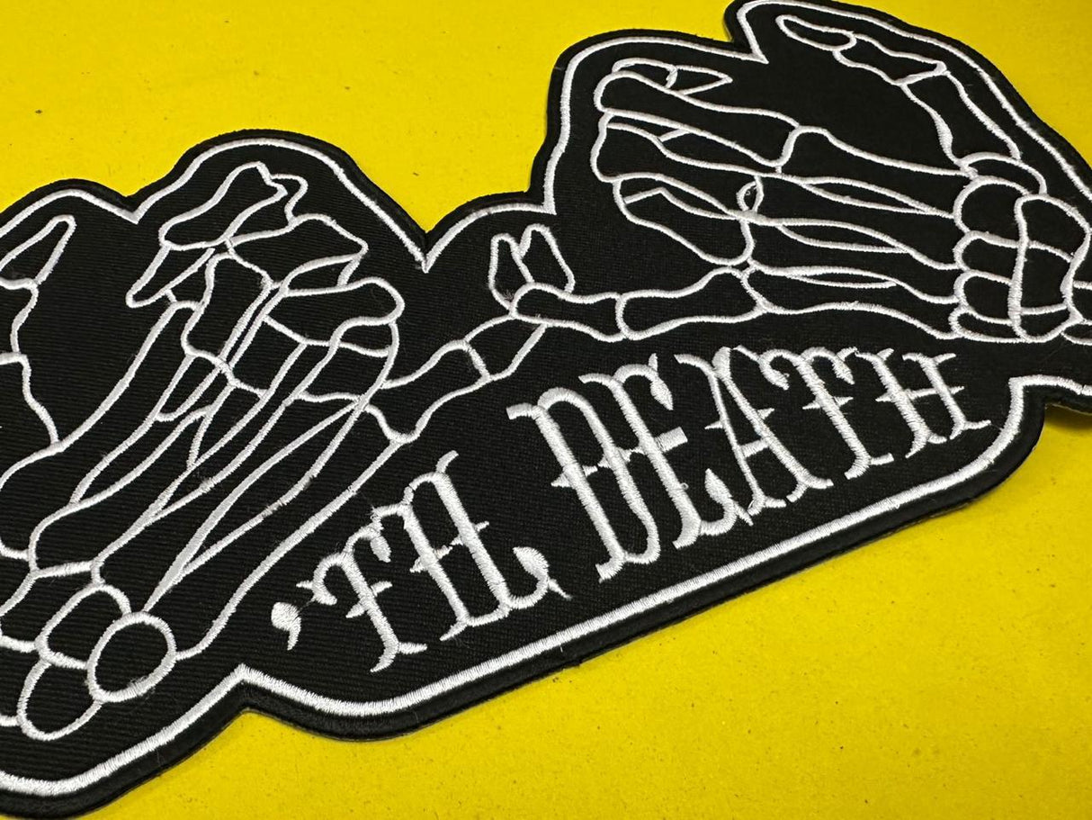 WCEP31 THE DEATH ( SCORPION DESIGN  DESIGN MOTORCYCLE PATCH EMBROIDERY IRON ON PATCH