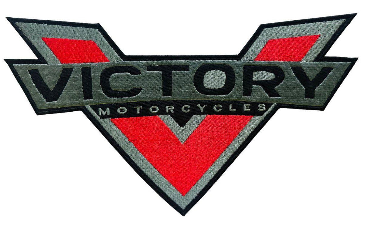 WCEP34 VICTORY MOTORCYCLE ( V ) DESIGN MOTORCYCLE PATCH EMBROIDERY IRON ON PATCH
