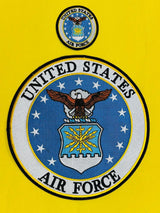 WCEP41 UNITED STATES AIRFORCE ROUND 2 PC SET DESIGN MOTORCYCLE PATCH EMBROIDERY IRON ON PATCH (Copy)