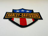 WCEP44 HARLEY DAVIDSON FLAG PATCH SMALL DESIGN MOTORCYCLE PATCH EMBROIDERY IRON ON PATCH